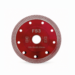 Disco Diamantado Rojo Trenzado 4 1/2 Para Porcelanato